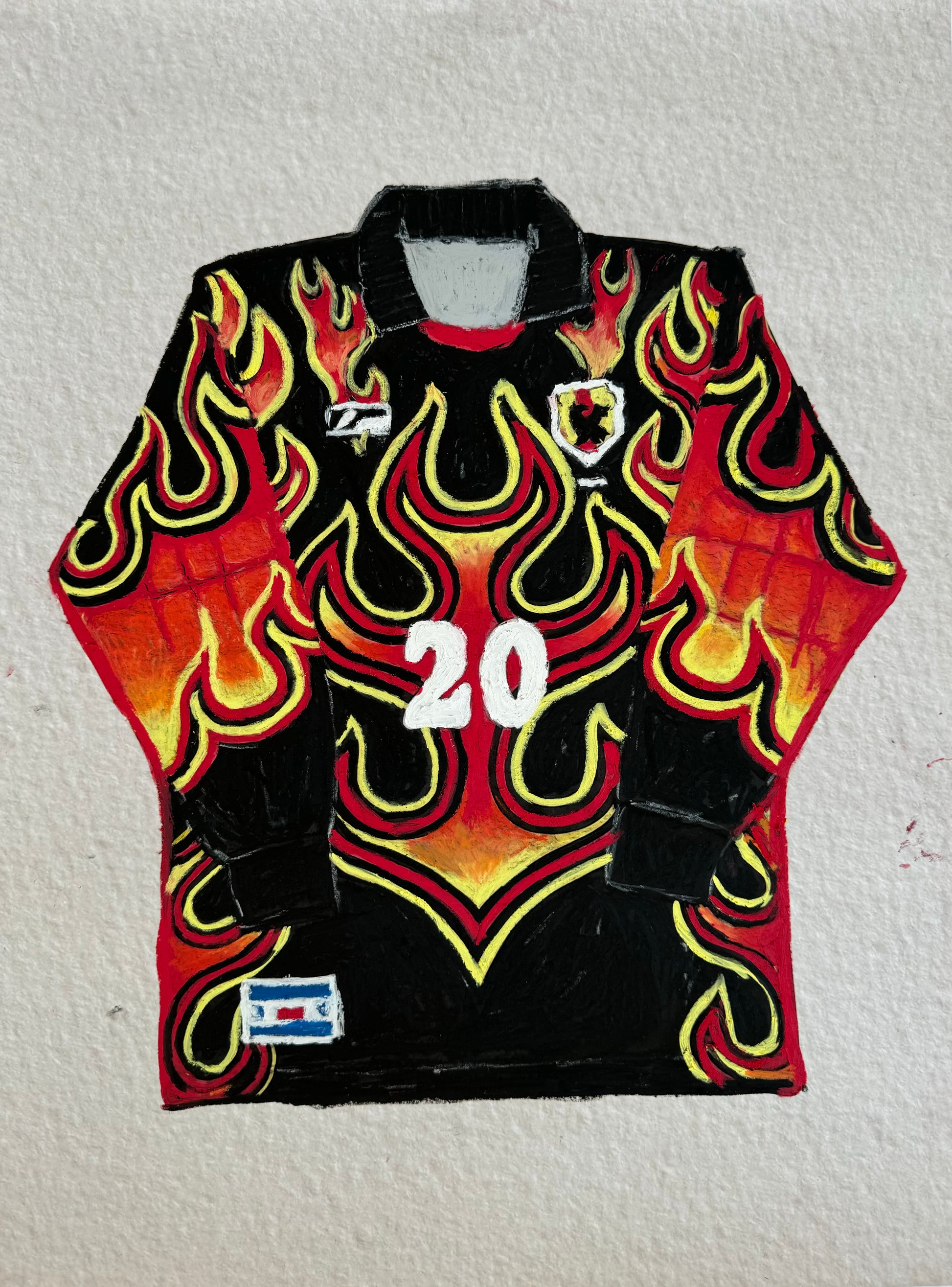 1998 JAPAN FLAME PRINT – By Pablo Garza 1998 JAPAN FLAME PRINT – By Pablo Garza